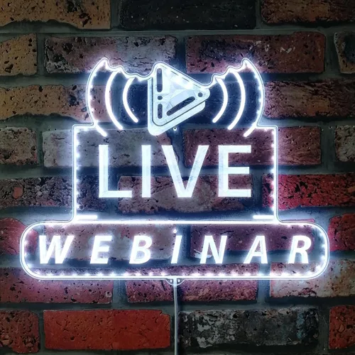 Vista 23 de ADVPRO Grabación en vivo en el aire RGB Dynamic Glam LED Sign - Forma de corte a borde - Decoración de pared inteligente 3D - Iluminación dinámica