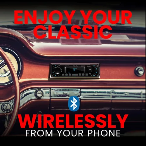 Vista 4 de BOSS Audio Systems 609UAB Estéreo multimedia para automóvil - Din único, audio Bluetooth y llamadas manos libres, micrófono integrado, reproductor