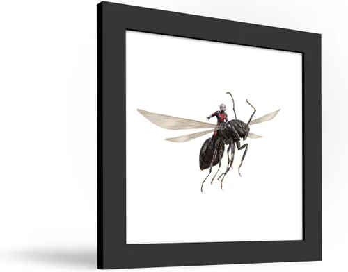 Vista 2 de Trends International Gallery Pops Marvel Comics Avengers - Póster de pared de Ant-Man, 12 x 12 pulgadas, versión enmarcada en negro
