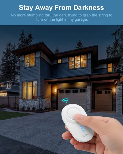Vista 6 de Enchufe de luz de control remoto para 500 W E26/E27 base de bombilla soporte, sin cableado inalámbrico interruptor de luz kit accesorios de luz