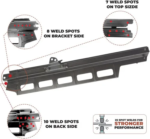 Vista 7 de SP 884-570 Aftermarket - Conjunto de cargador (acero inoxidable) 2 orificios compatible con Hitachi NR83A