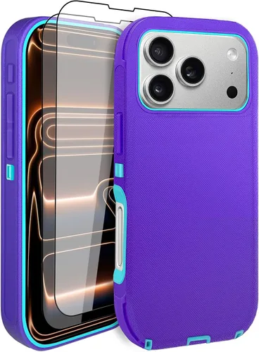 Vista 24 de Funda para iPhone 11 con Clip para Cinturón, Soporte y 2 Protectores de Pantalla, Protección Completa Resistente, Funda a Prueba de Golpes y Caídas