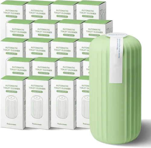 Vista 13 de Fresh & Fresh Limpiadores automáticos para inodoros (verde bosque) – 1 botella (hasta 2500 descargas/botella), limpiador de inodoro comercial