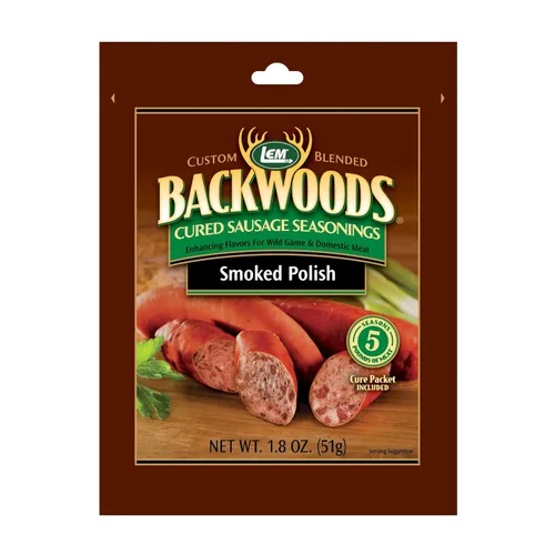 Vista 21 de LEM Products Backwoods Bratwurst – Salchicha curada con condimento, ideal para caza silvestre y carne doméstica, sazona hasta 25 libras de carne