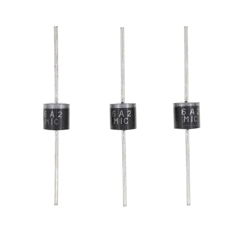 Vista 6 de 5PCS 6A1 Rectificador Diodo 6A 100V R-6 Axial 6 Amp 100 Voltios