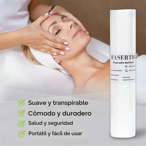 Vista 7 de Funda Desechable para Cama de Masaje - Material Desechable No Tejido - Ideal para Spa, Mesa de Masaje, Tatuaje, Mesa de Depilación con Cera
