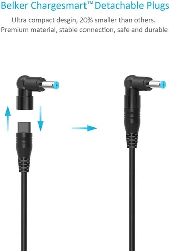 Vista 3 de Belker 45 w 65 w cargador universal para ordenador portátil adaptador de corriente CA para HP Dell Acer Asus Lenovo IBM Toshiba Compaq Samsung Sony