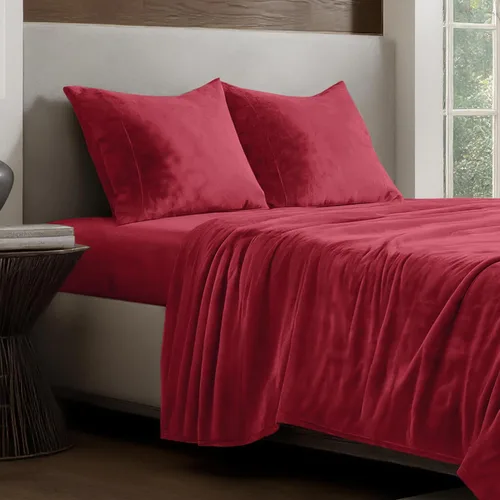 Vista 14 de Bare Home Juego de sábanas de microfelpa de forro polar, tamaño individual, terciopelo ultrasuave, acogedor y cálido, comodidad de felpa para todas