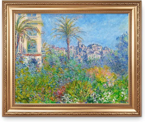 Vista 235 de A&T ARTWORK Antibes Seen from The Salis Gardens de Claude Monet Las Obras de Arte Clásico Mundial Reproducciones, Impresiones de Arte en Lienzo