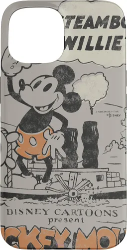 Vista 6 de Funda para iPhone 16 Disney 100 Mickey Mouse Steamboat Willie Sound Cartoon D100