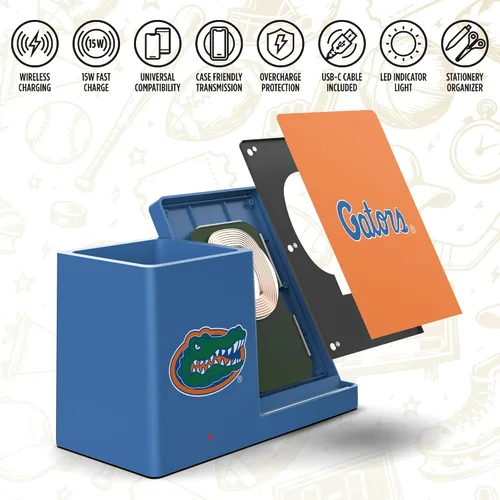 Vista 6 de SOAR NCAA - Soporte de carga inalámbrico unisex para teléfono celular y organizador de escritorio Color del