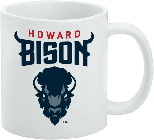 Vista 529 de Taza de cerámica con el logotipo principal de la Universidad Rider, taza de regalo novedosa para café, té y bebidas calientes, 11oz, blanca