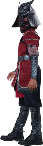Vista 2 de Disfraz de Samurai Deluxe para niños, Rojo
