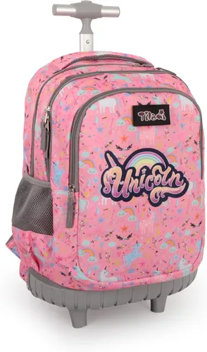 Vista 27 de Tilami Mochila con ruedas para niños y niñas, astronauta