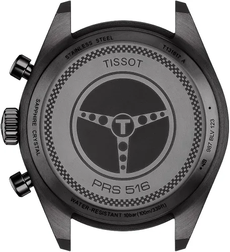 Vista 3 de Tissot PRS516 GTS QTZ CHR PVD LTH BK Arab Negro