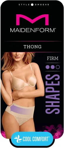 Vista 4 de Maidenform DM0049 - Tanga de encaje para mujer con comodidad fresca, Encaje oscilante beige, encaje negro, encaje oscilante negro, encaje oscilante