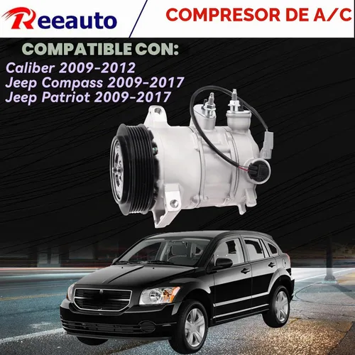 Vista 5 de 55111610AA Aire Acondicionado A/C Compresor Embrague Compatible para Je-ep Compass Patriot Calibre AC Compresor L4 1.8L 2.0L 2.4L Reemplazar