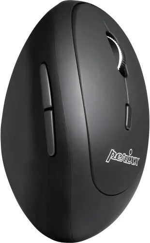 Vista 4 de Perixx PERIMICE-819B - Mouse vertical portátil Bluetooth - Especificaciones inalámbricas 3 en 1 para múltiples dispositivos, clic silencioso