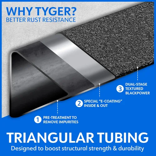 Vista 6 de Tyger Auto LanderX - Estribos compatibles con Ford F-150 2015-2026; F-150 Lightning 2022-2026; F-250 F-350 SD 2017-2026 Cabina Supercrew