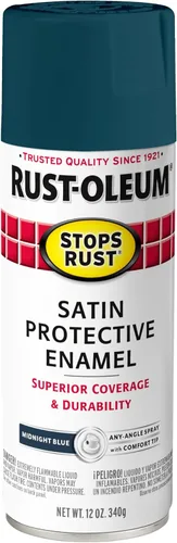 Vista 123 de Rust-Oleum 7776830 - Pintura en aerosol para prevención del óxido, 12 onzas, negro plano