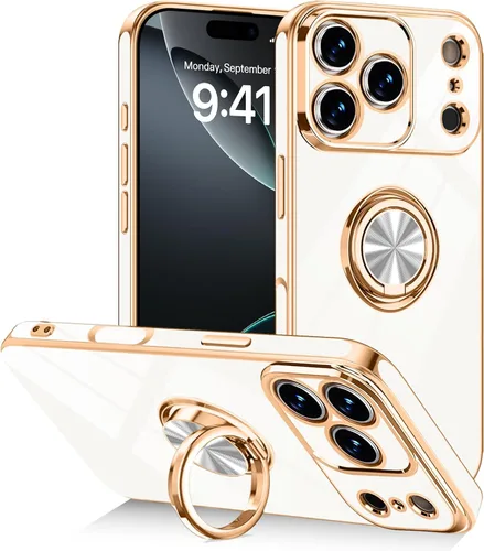 Vista 34 de Funda diseñada para iPhone 17 Pro Max con soporte de anillo, color azul