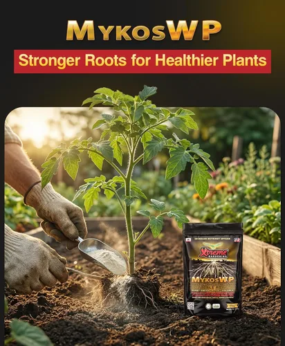 Vista 2 de Xtreme Gardening Mykos WP Mycorrhizae Powder - Micorrizas orgánicas para plantas - Estimulador de raíces de hongos micorrícicos para plantas - Ideal