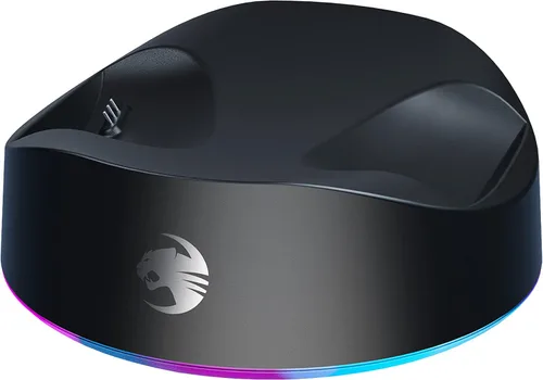 Vista 14 de ROCCAT Syn Max Air PC Wireless 3D Audio RGB - Auriculares para juegos, conexiones inalámbricas y Bluetooth simultáneas, batería de 16 horas y base