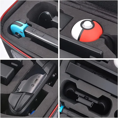 Vista 6 de Retear Funda para interruptor compatible con Nintendo Switch y Switch OLED, funda de transporte rígida portátil para consola de interruptores