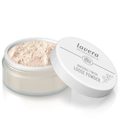 Vista 2 de lavera Polvo suelto con acabado invisible, polvo fijador de larga duración, establece maquillaje y proporciona un acabado mate, polvo facial