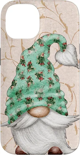 Vista 4 de Floral Shabby Chic Design with Cute Gnomie for Summer Gnome Case for iPhone 17