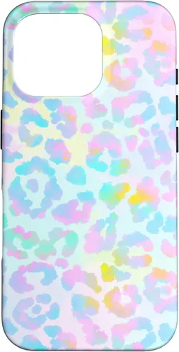 Vista 20 de Colorido lindo arco iris Tie Dye sirena Boho Leopard caso para iPhone 17
