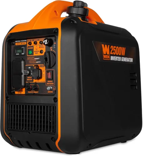 Vista 11 de WEN 56225i Generador inversor portátil de 2250 vatios, funciona con gas, con apagado de combustible, cumple con CARB, negro