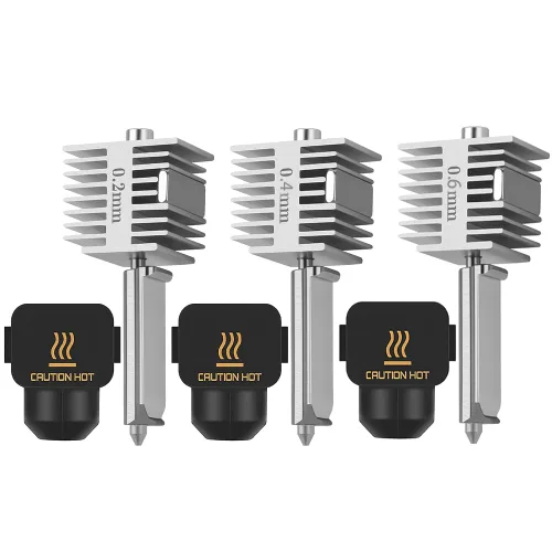 Vista 13 de Boquilla de acero endurecido Hotend A1/A1 Mini/A2L de intercambio rápido Extremo caliente de estructura integrada de alta temperatura y velocidad