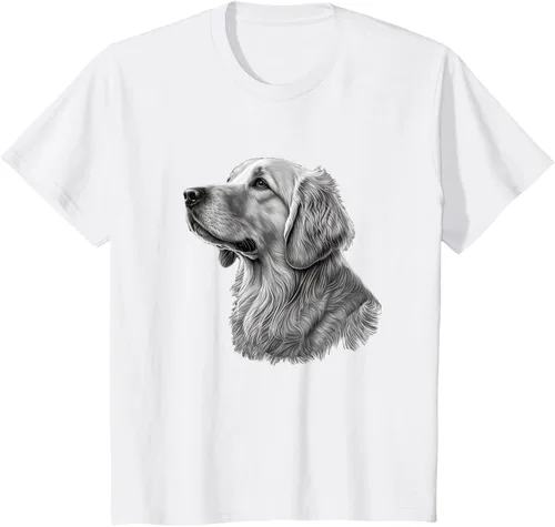 Vista 20 de Camiseta divertida Golden Retriever, Negro