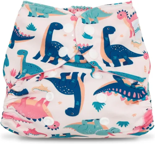 Vista 7 de babygoal Cubierta de Tela para Bebé para Pañales Predoblados, Planos o Ajustados – Ajustable, Reutilizable, Cubierta de Pañal de Natación Impermeable