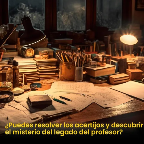 Vista 5 de EXIT: El Último Acertijo del Profesor Sala de Escape Rompecabezas Resolución de Misterios Caza del Tesoro Juego de Kosmos Sala de Escape