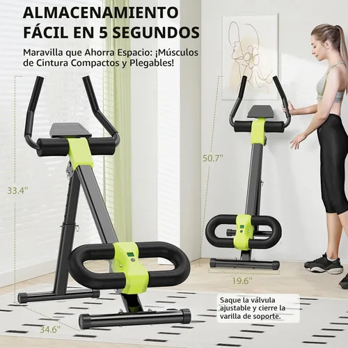 Vista 3 de Equipo de Entrenamiento Abdominal, Máquina de Abdominales para Gimnasio en Casa, Equipo de Ejercicio de Entrenador Abdominal para Ejercicio