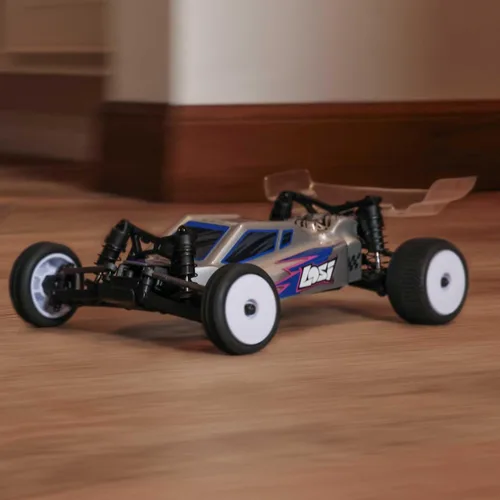 Vista 9 de Losi Micro-B 2 ruedas tracción Buggy Plata RTR LOS00007T2 plateado