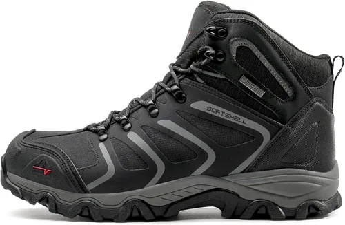 Vista 2 de NORTIV 8, Armadillo - Botas de senderismo para hombre, impermeables, ligeras, para exteriores, mochileros, senderismo