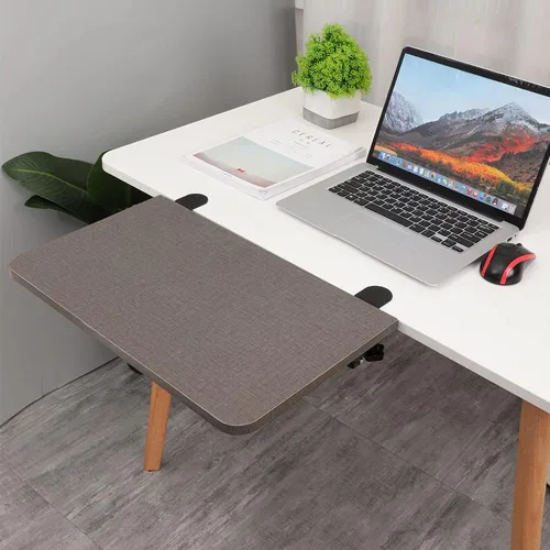 Vista 6 de Abrazadera extensora de escritorio para bricolaje Tablero extensor de escritorio de madera personalizado (tablero no incluido), abrazadera