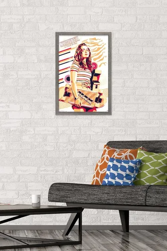 Vista 2 de Trends International Netflix Stranger Things: Season 3 - Póster de pared máximo, 14.725 x 22.375 pulgadas, versión enmarcada de madera de granero