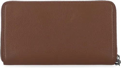 Vista 4 de Harley-Davidson Cartera de cuero con cremallera clásica para mujer w/Wristlet - Marrón, Marrón