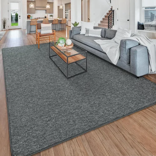 Vista 22 de Chicrug - Alfombra geométrica moderna de 2 x 6 pies para dormitorio o pasillo Negro Geometric