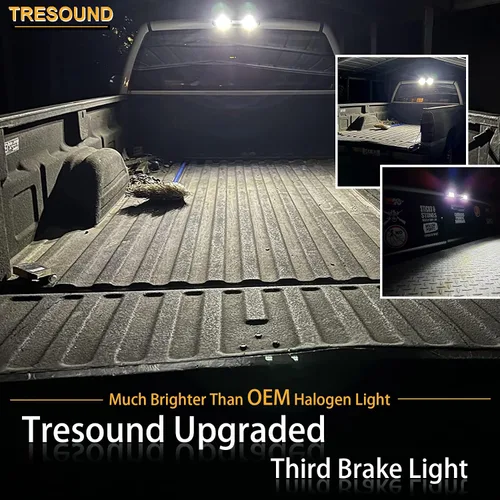 Vista 7 de Tresound Tercera luz de freno LED para Dodge Ram 1500 2500 3500 2009-2017 Luz de carga