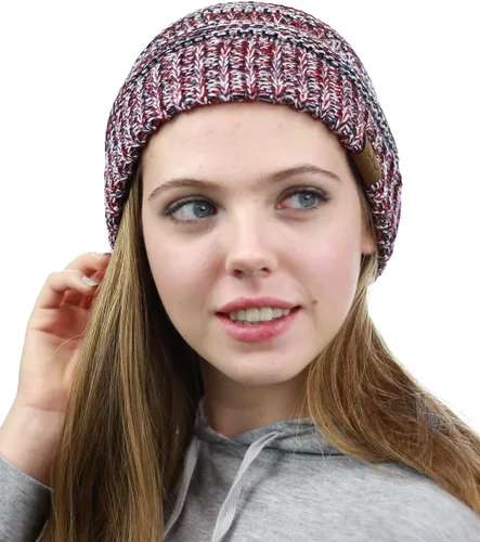 Vista 341 de C.C Trendy Warm Chunky Soft Stretch Cable Knit Beanie