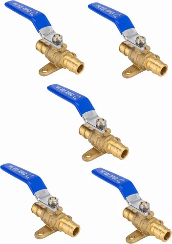 Vista 7 de EFIELD Válvula de bola de puerto completo de latón de 1 pulgada para tubería Pex-A, conexión de expansión ASTM F1960 solamente, nivel azul