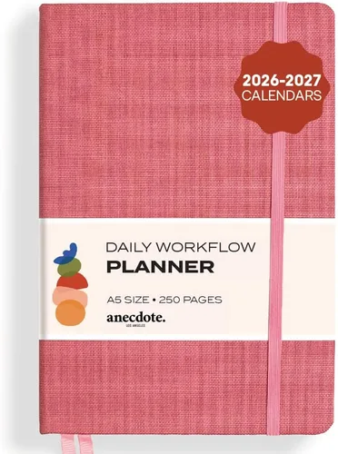 Vista 23 de Planificador Anecdote 2026: Un Planificador Mensual, Semanal y Diario 2026 para Planificar tu Éxito - Tamaño A5 Tapa Dura Comienza en Cualquier Negro