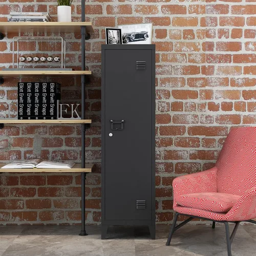 Vista 9 de MIOCASA Armario de Metal para Oficina en Casa, Gabinetes de Almacenamiento con Puertas y Estantes, Armario de Archivo con Cerradura, Organizador