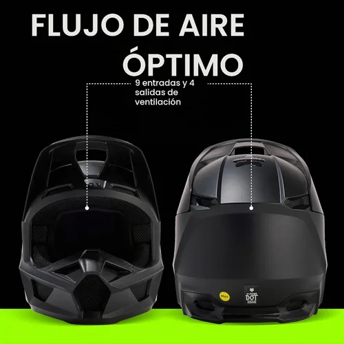 Vista 11 de Fox Racing Casco unisex V1 para motocross para motocross, índigo oscuro, talla S
