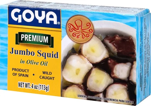 Vista 5 de Goya Foods Octopus Style - Piezas de calamar en aceite de oliva, 4 onzas (paquete de 25)